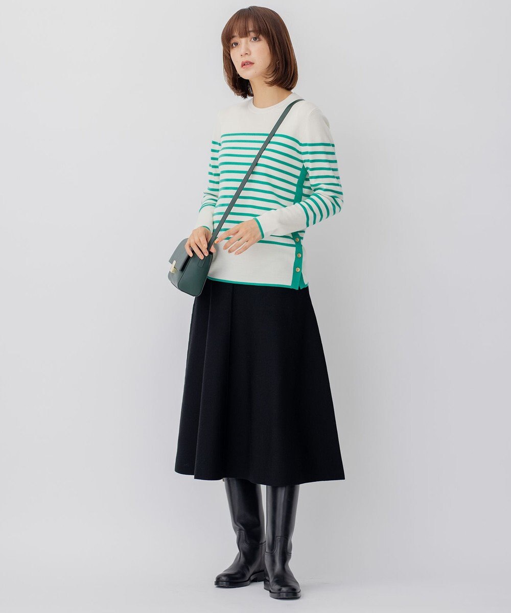 23区 ウールブレンド ボーダー ニット 