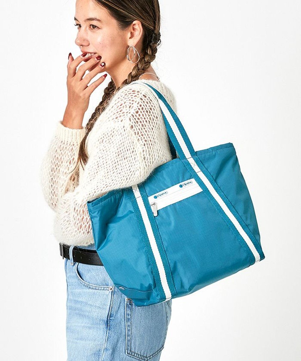 LeSportsac SM E/W EVERYDAY TOTE/スペクテイターティールブルー スペクテイターティールブルー