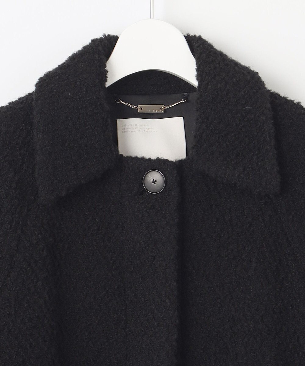 自由区 S FLUFFYステンカラー コート 