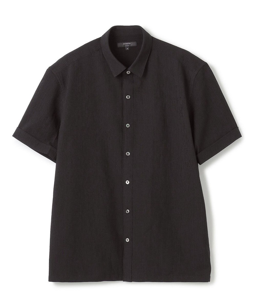 JOSEPH HOMME 新素材【通気性/ストレッチ】トリコサッカーストレッチ 　レギュラーカラー半袖シャツ 