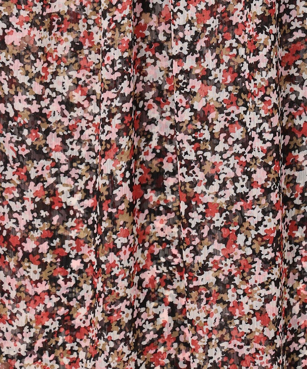 組曲 【先行予約】インプレッションフラワープリント フリルブラウス 