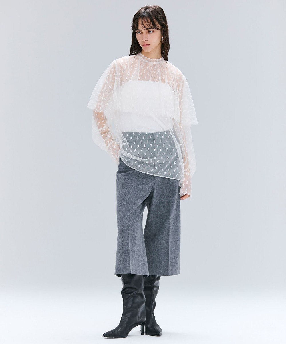 BEIGE， 【洗える・Oggi 11月号掲載】CLOVIS / ケープデザイン総レースブラウス 