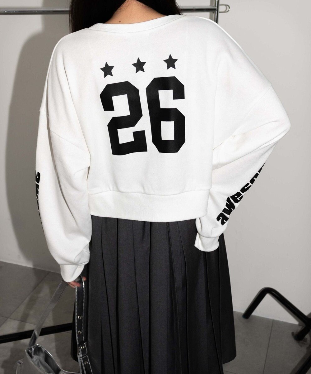 WEGO スターナンバリングショートスウェット 