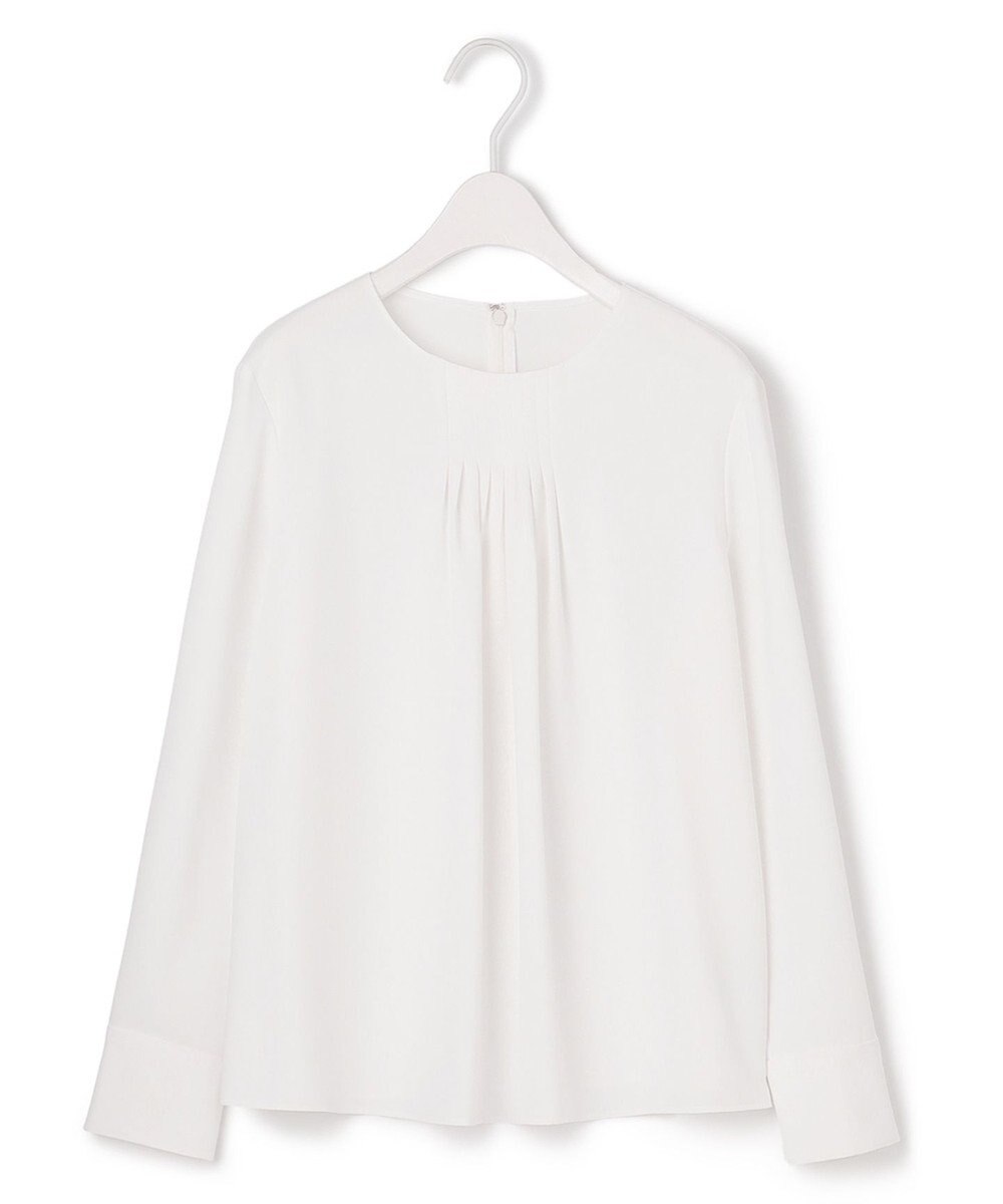 ICB L 【洗える】 ストレッチジョーゼット ブラウス 