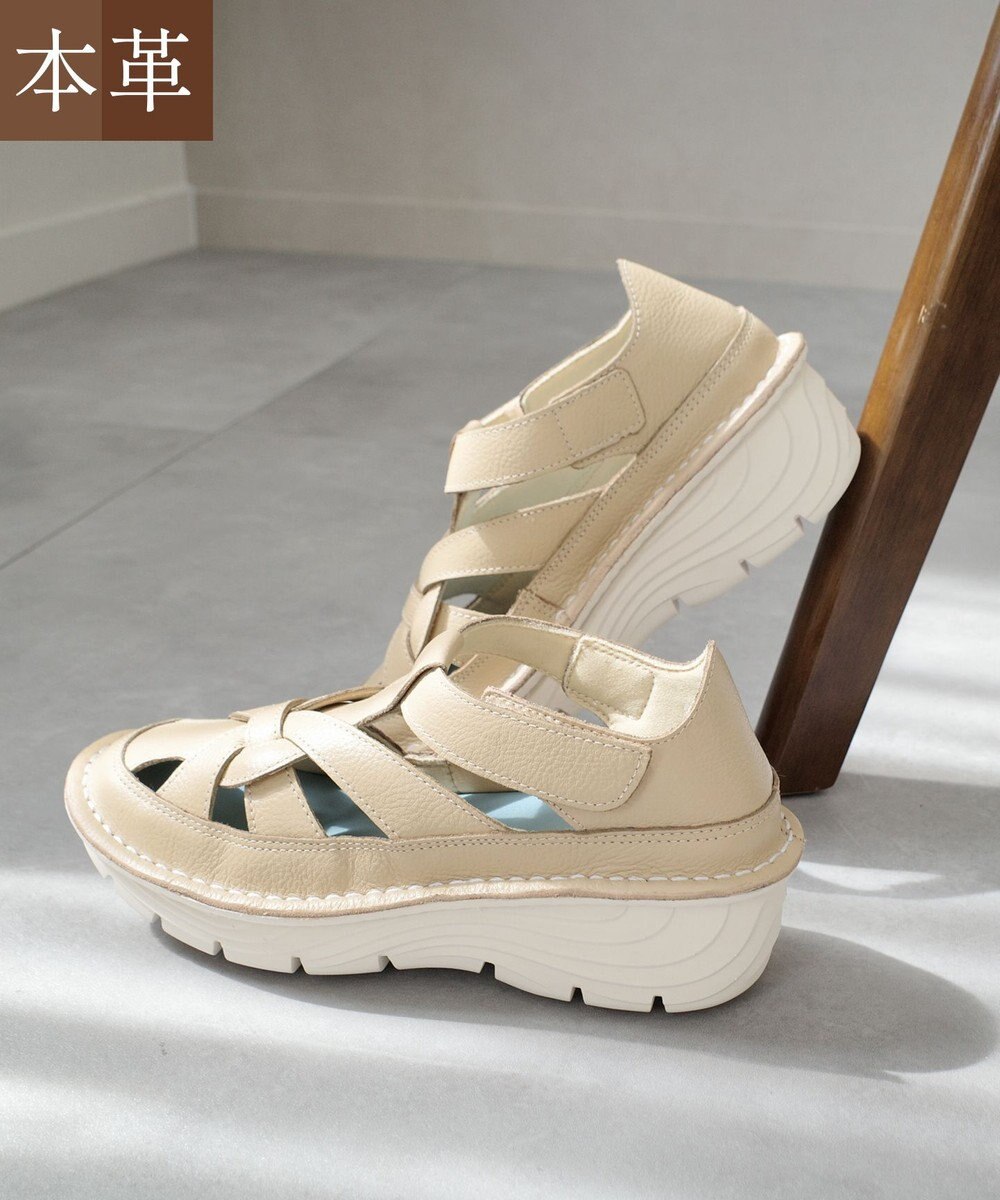 Pointer 本革編み込みグルカサンダル 