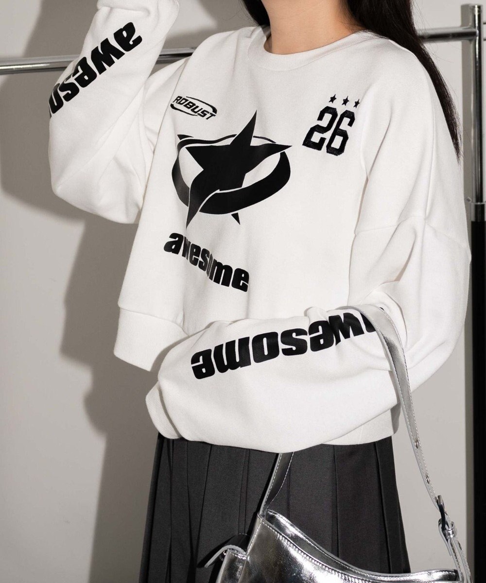 WEGO スターナンバリングショートスウェット 