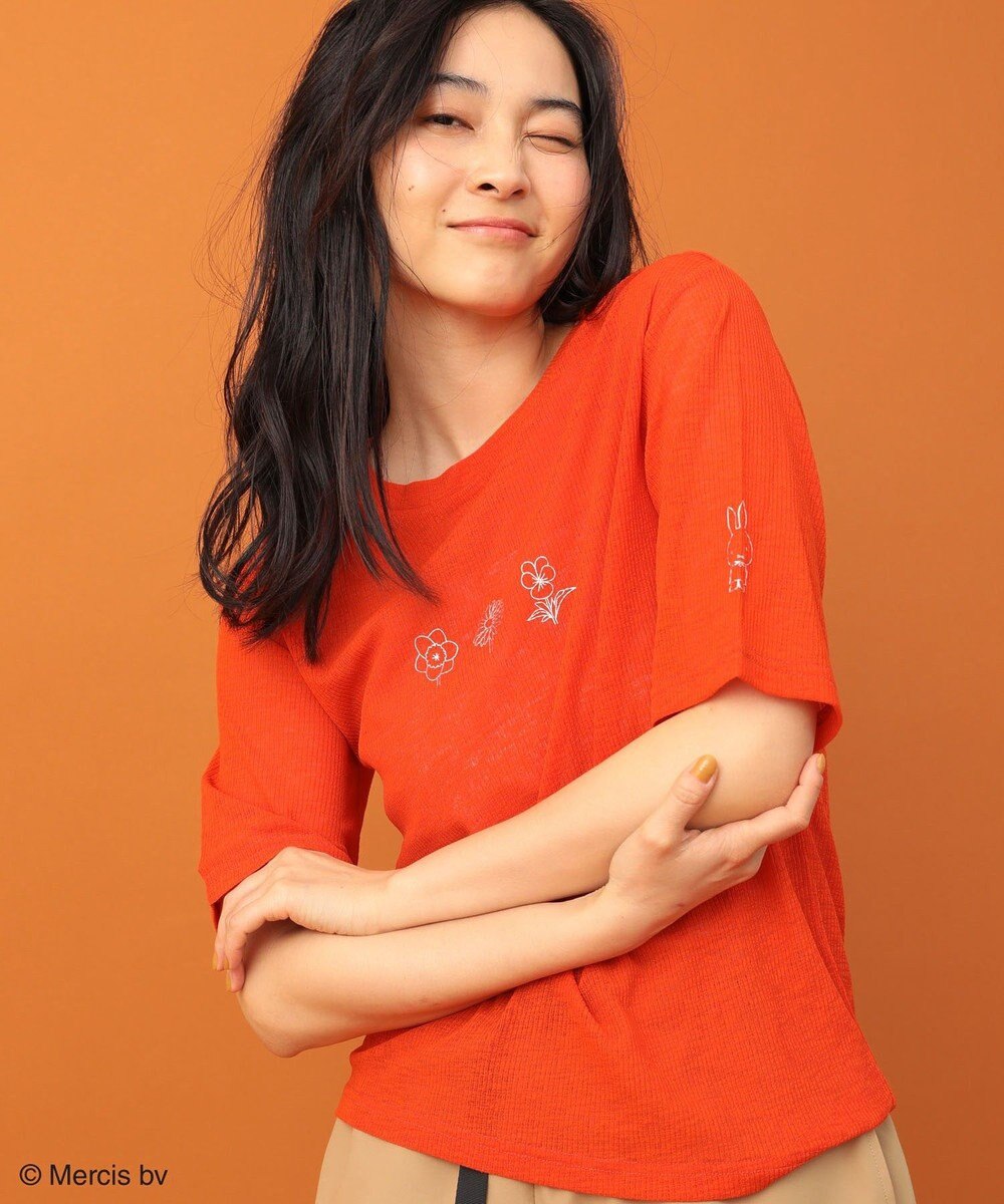 Green Parks ｍｉｆｆｙ／シアーリブプリントＴシャツ 