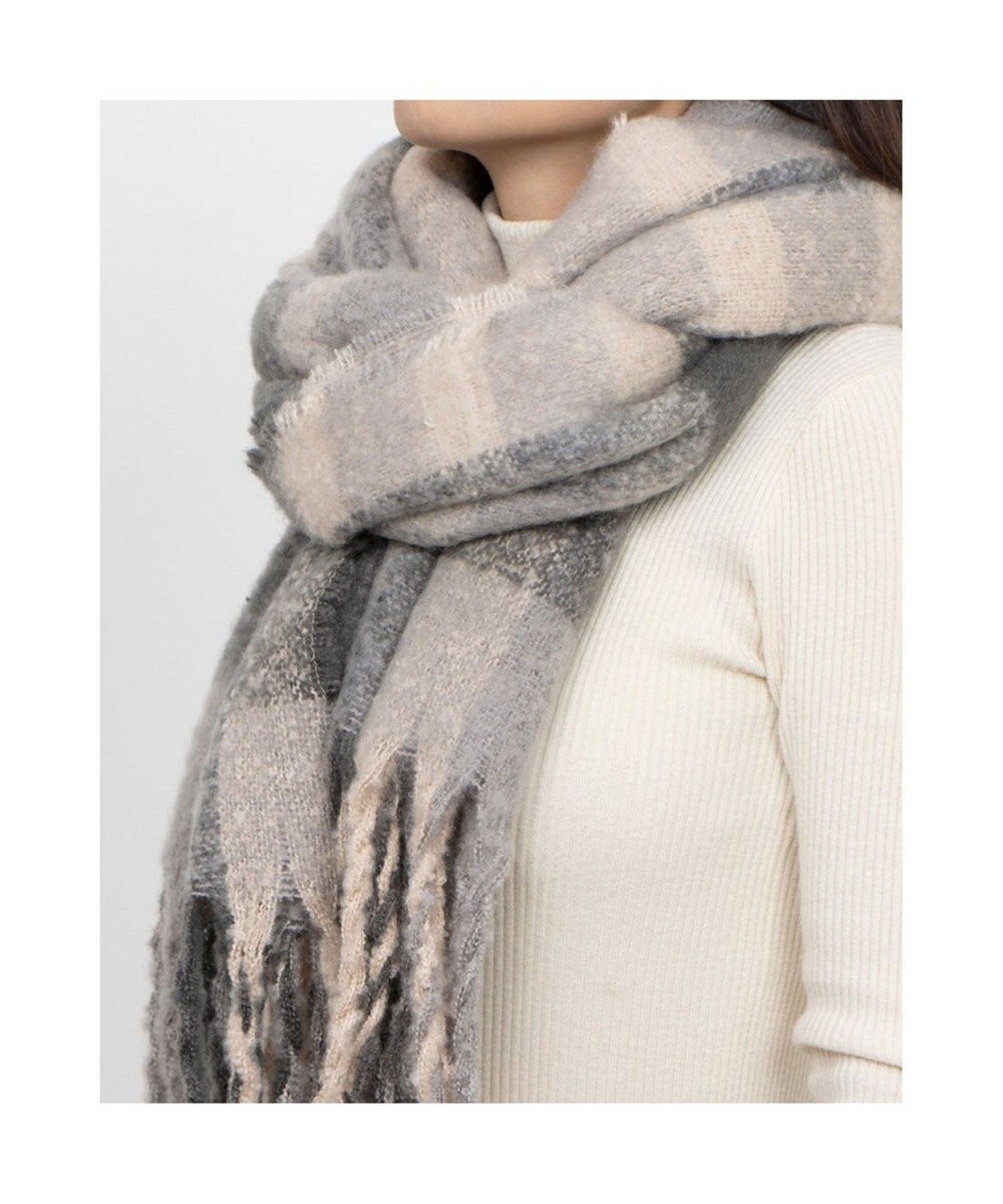 UNBILLION カシュネ cache nez / リサイクルポリニュートラルカラーチェックストール 