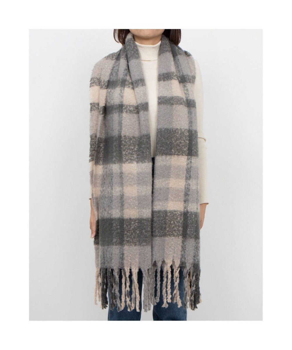 UNBILLION カシュネ cache nez / リサイクルポリニュートラルカラーチェックストール 