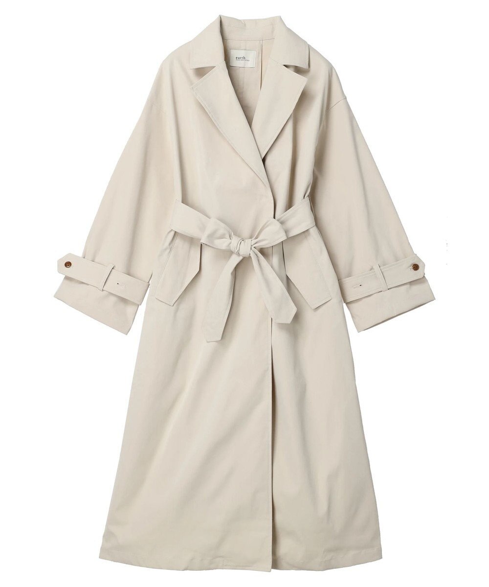 earth music&ecology 着流しロングトレンチ 