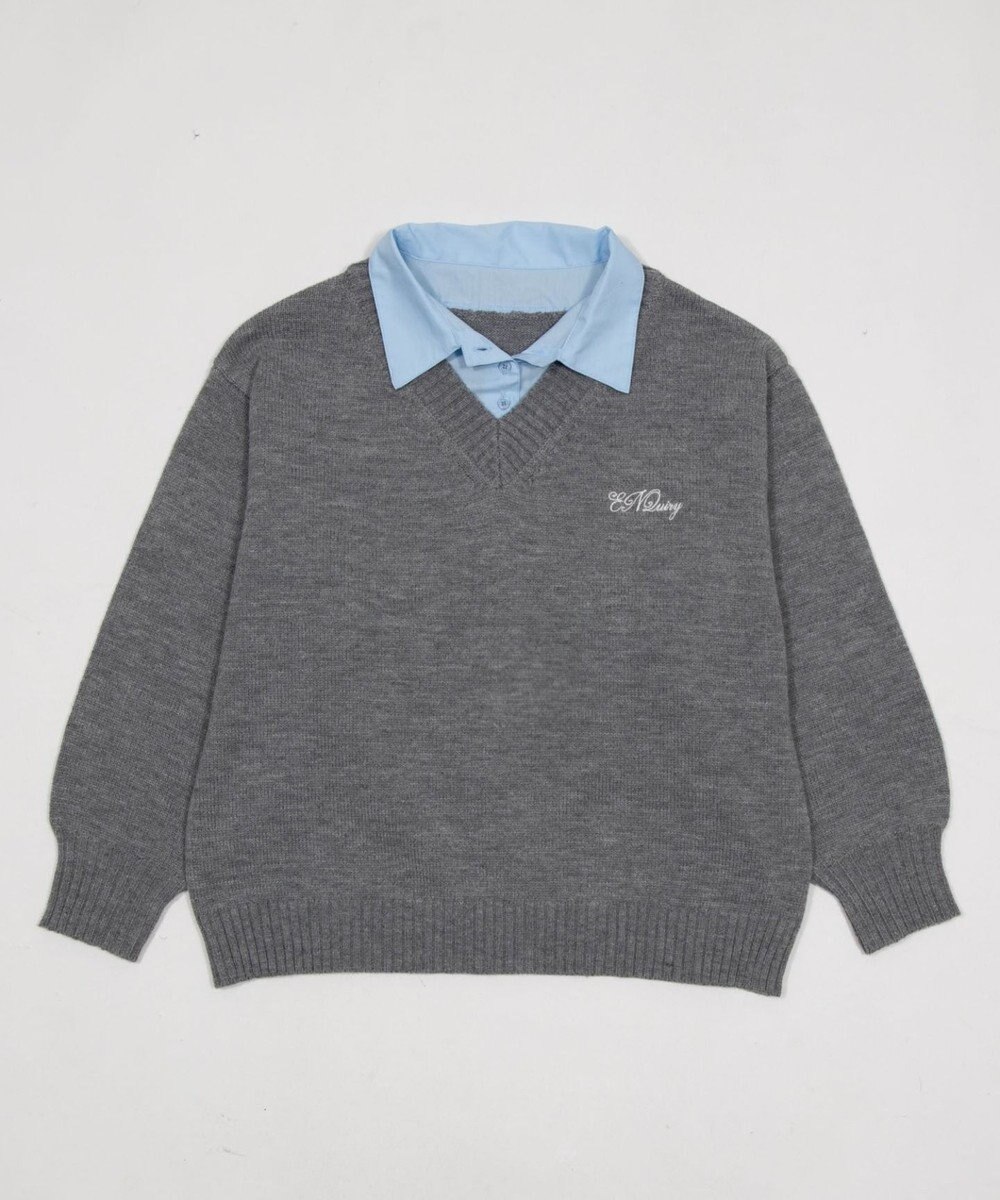 WEGO シャツドッキングニットプルオーバー 