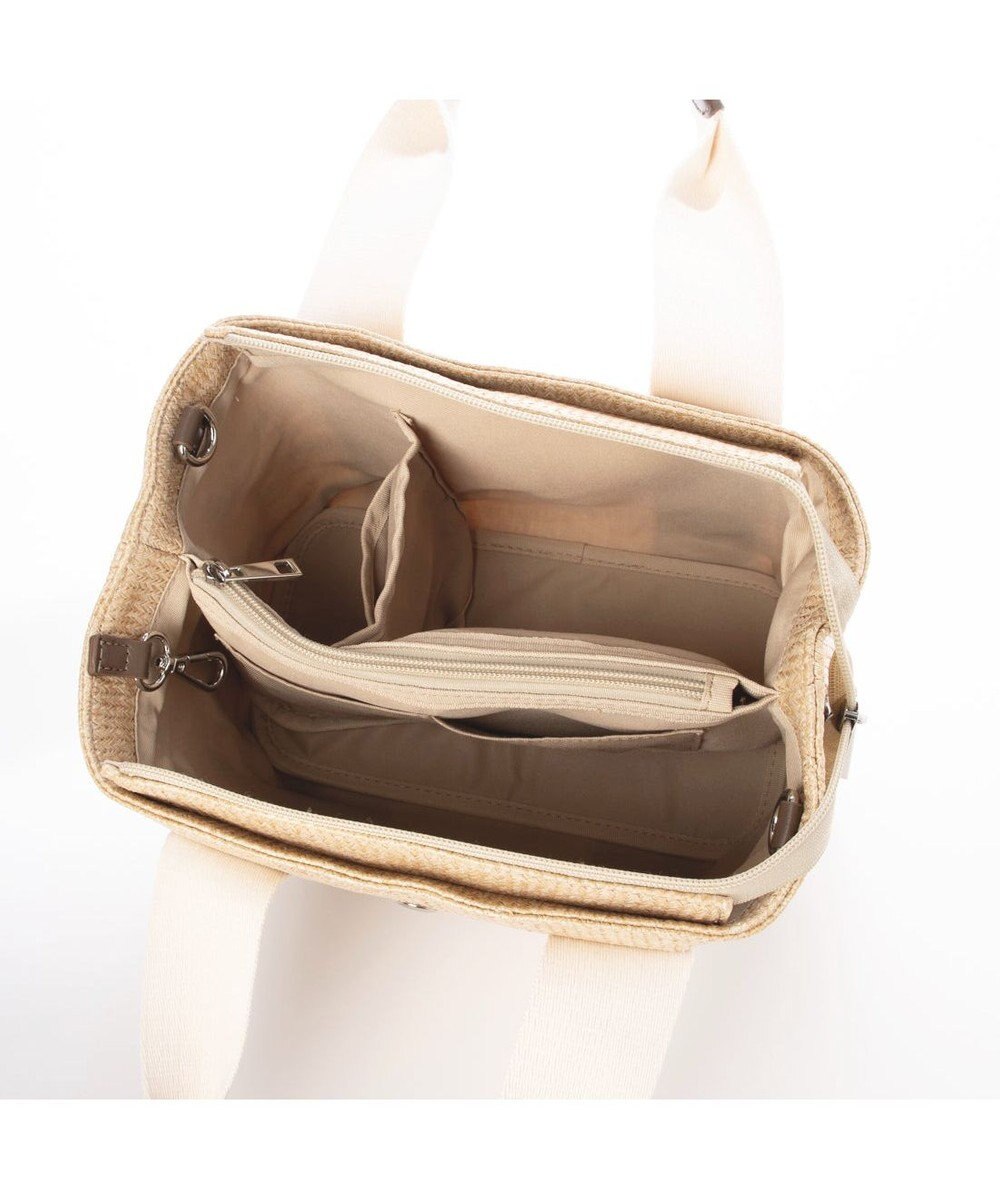 UNBILLION カシュカシュ cachecache / 雑材風テープハンドルパーテーショントート 