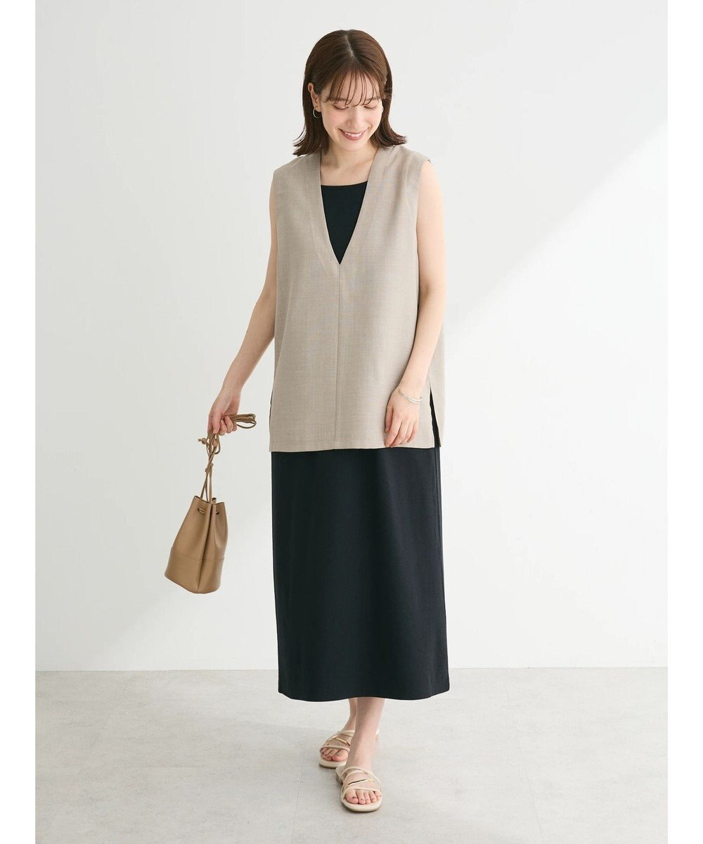 Green Parks ＳＥＴ２点ベスト＋マルチストラップワンピース 