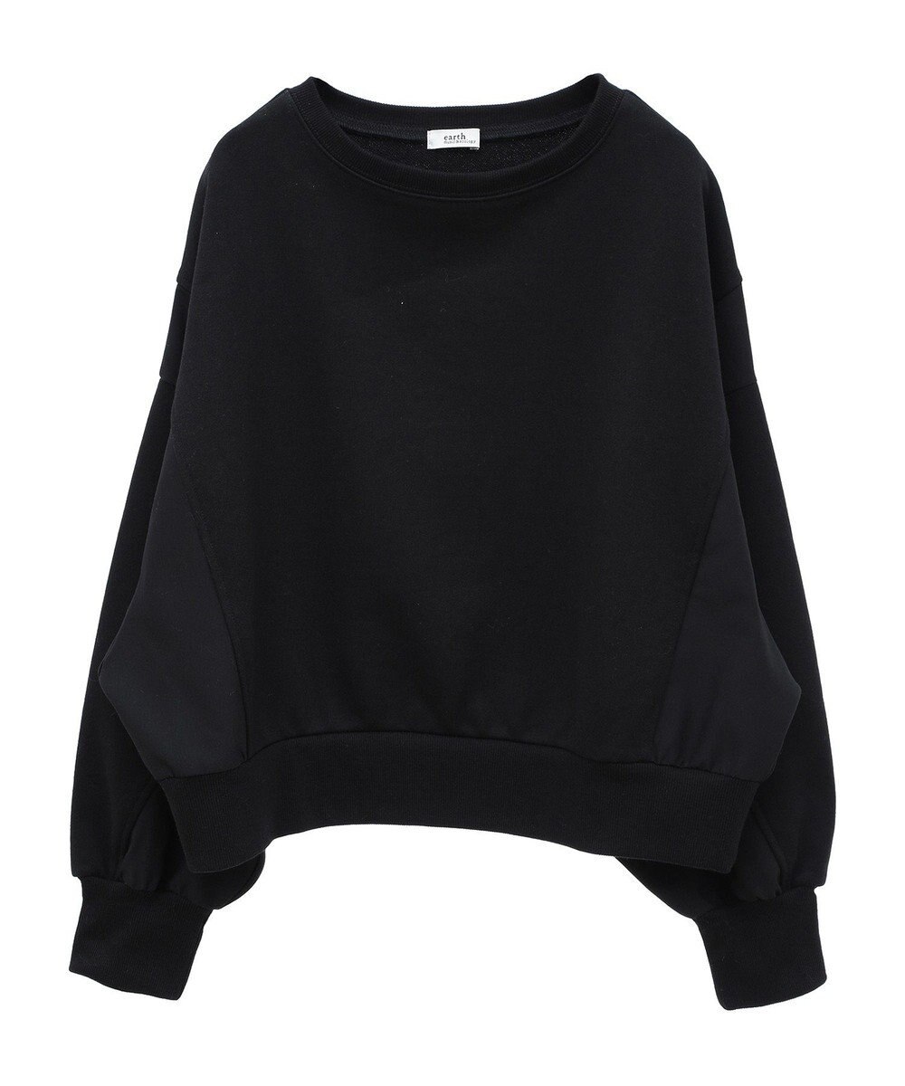 earth music&ecology 異素材ドッキングスウェット 