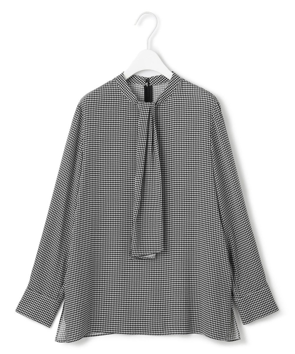 ICB 【接触冷感・UVケア・速乾・洗える】BackSatinAmunzen スカーフタイブラウス 