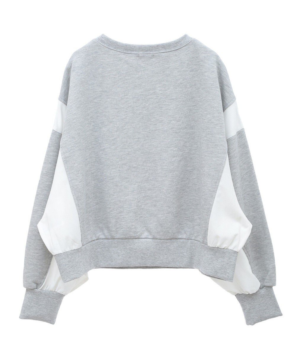 earth music&ecology 異素材ドッキングスウェット 