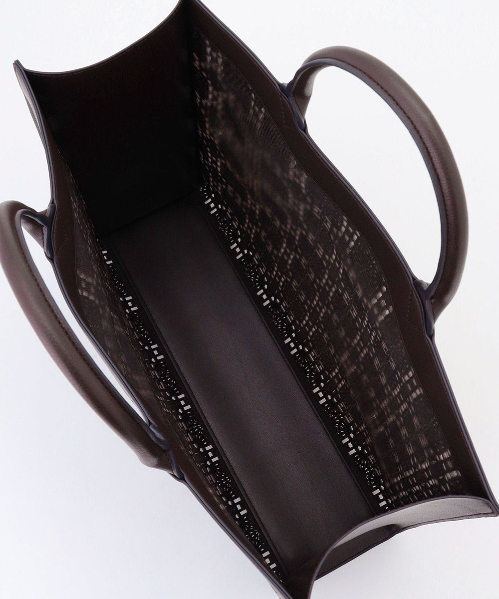 自由区 【カタログ掲載・巾着袋付き・A4サイズ収納可】パンチングレース トート 