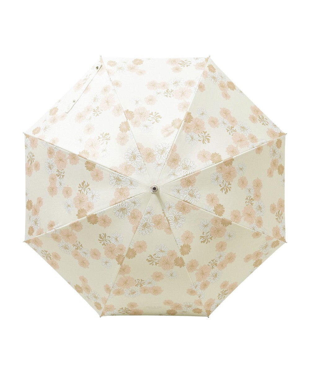 MOONBAT 【 遮光率100％/遮熱/UV/軽量】PAUL&JOE ACCESSOIRES(ポール&ジョー) 晴雨兼用日傘 クリザンテーム 総柄 花柄 折りたたみ傘 