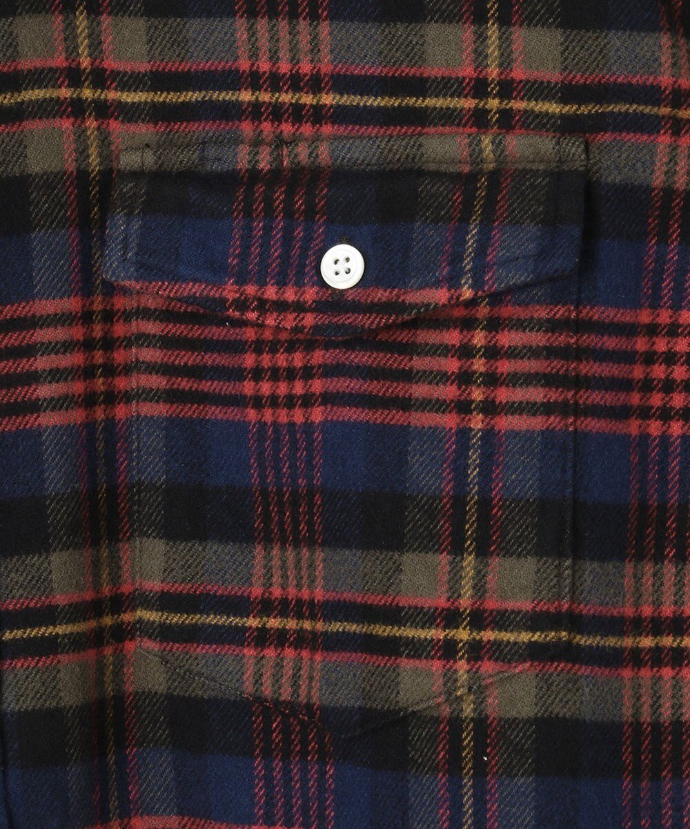 J.PRESS MEN マルチチェックコットンネルシャツ 