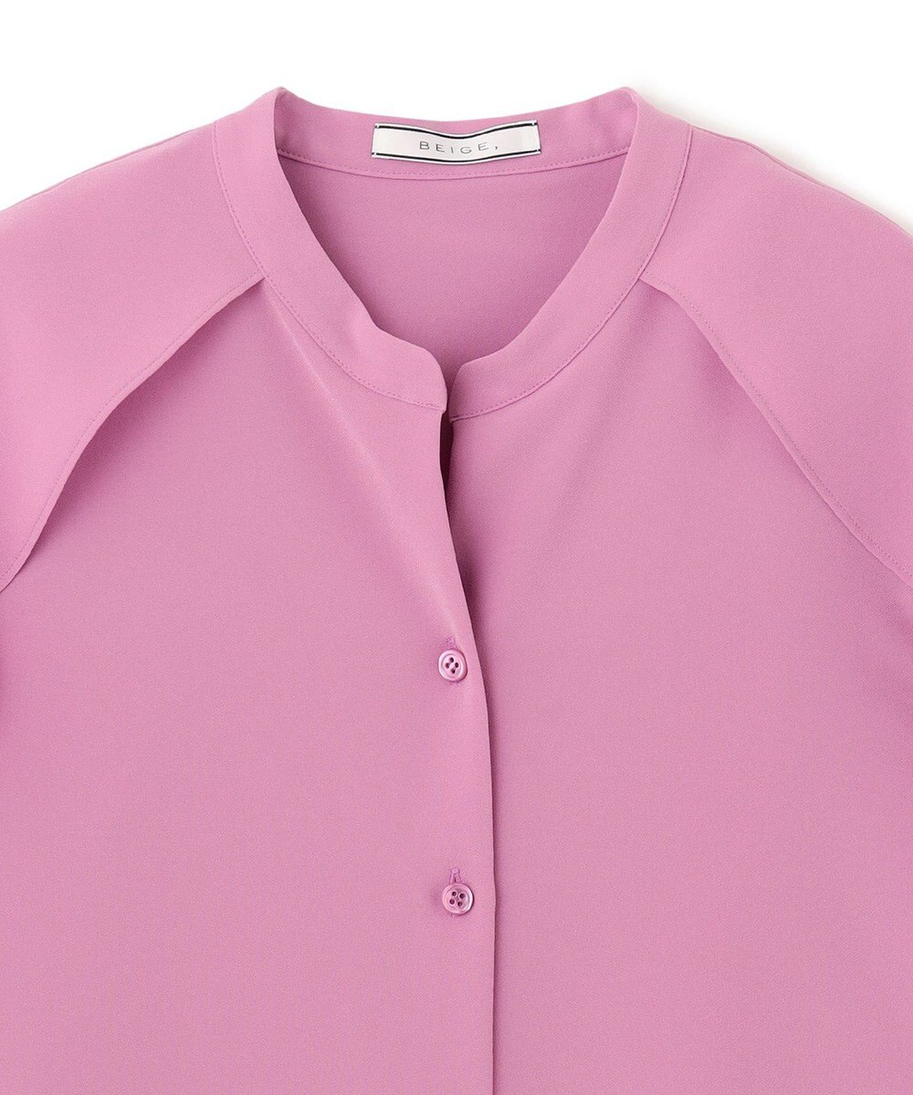 BEIGE， HYACINTH / スタンドカラーブラウス 