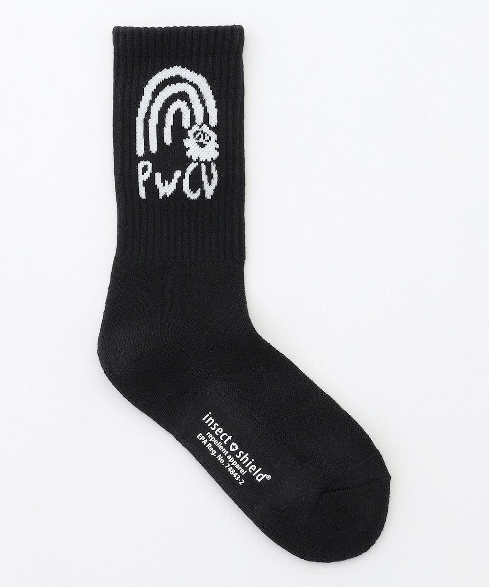 PW CIRCULUS 【虫よけ加工】【WOMEN】P-MOF ソックス ミドル丈 ゴルフウェア レディース 