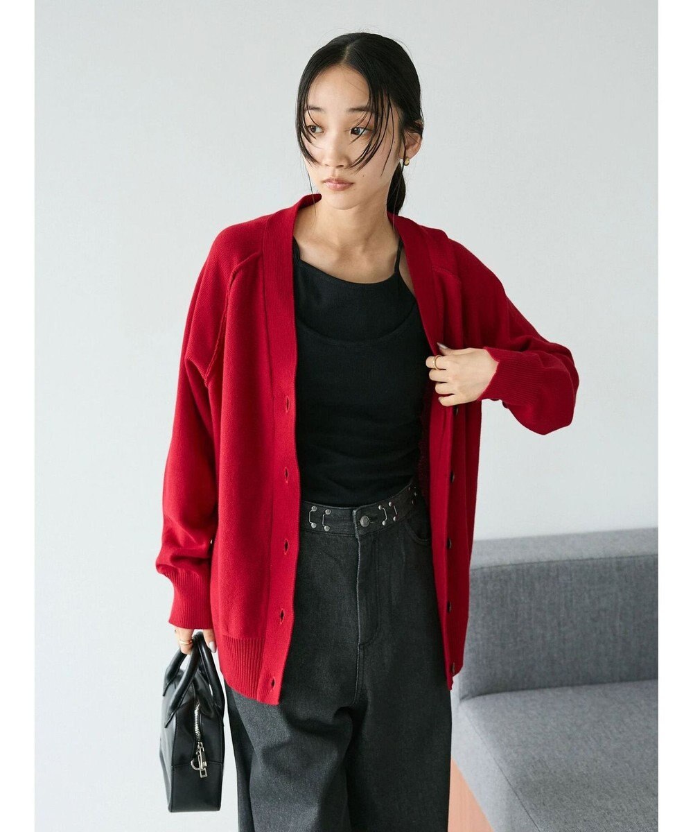 CRAFT STANDARD BOUTIQUE アウトリンキングニットカーディガン 