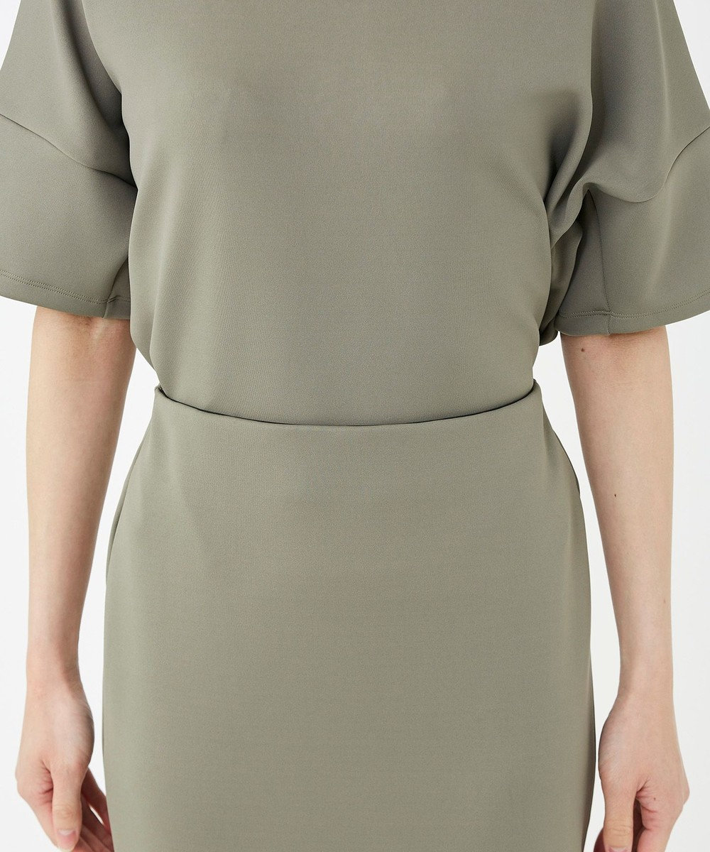 KASHIYAMA 【抗菌繊維】スタイリッシュジャージー ロングスカート 