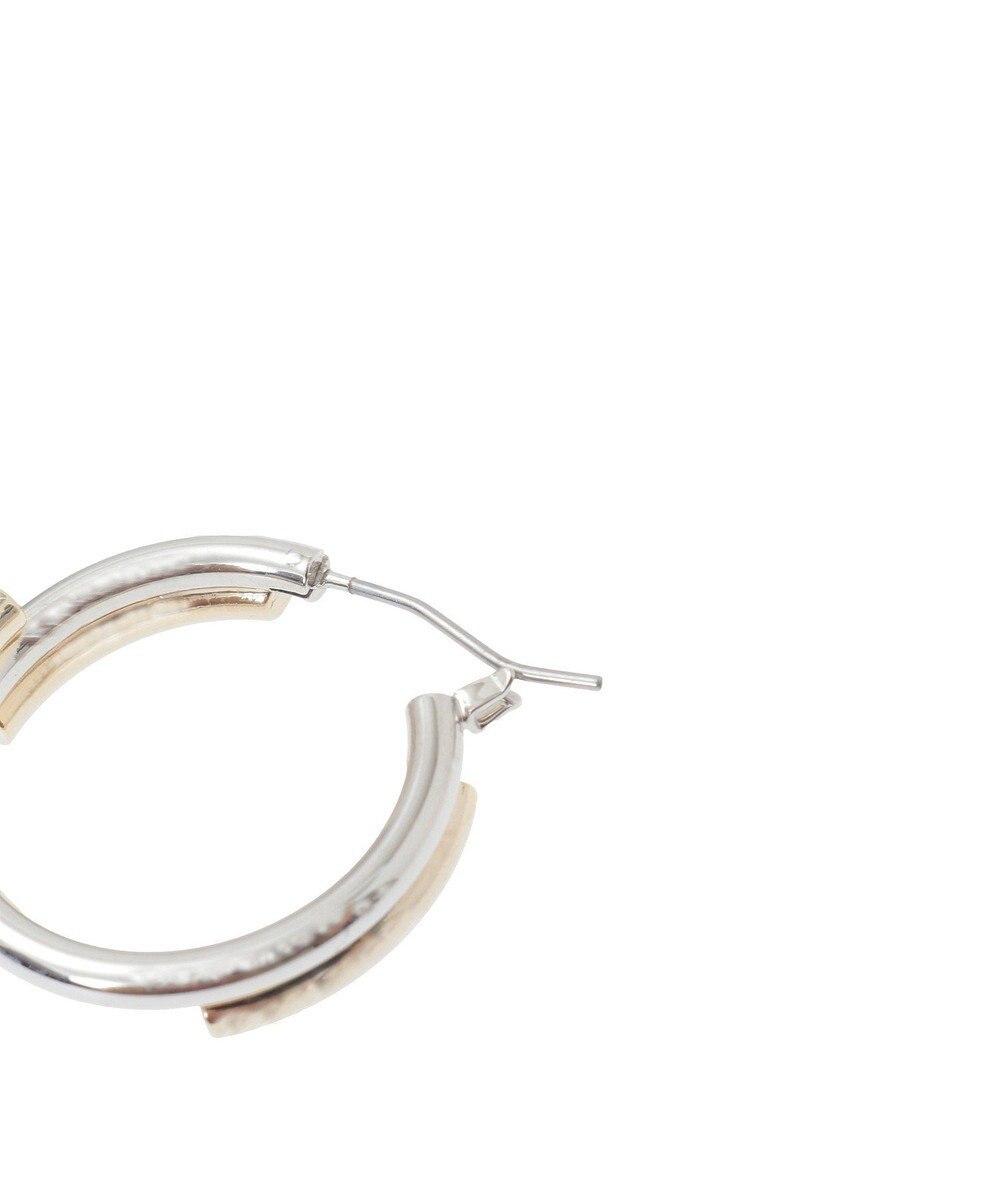 AMERICAN HOLIC コンビメッキデザインフープピアス 