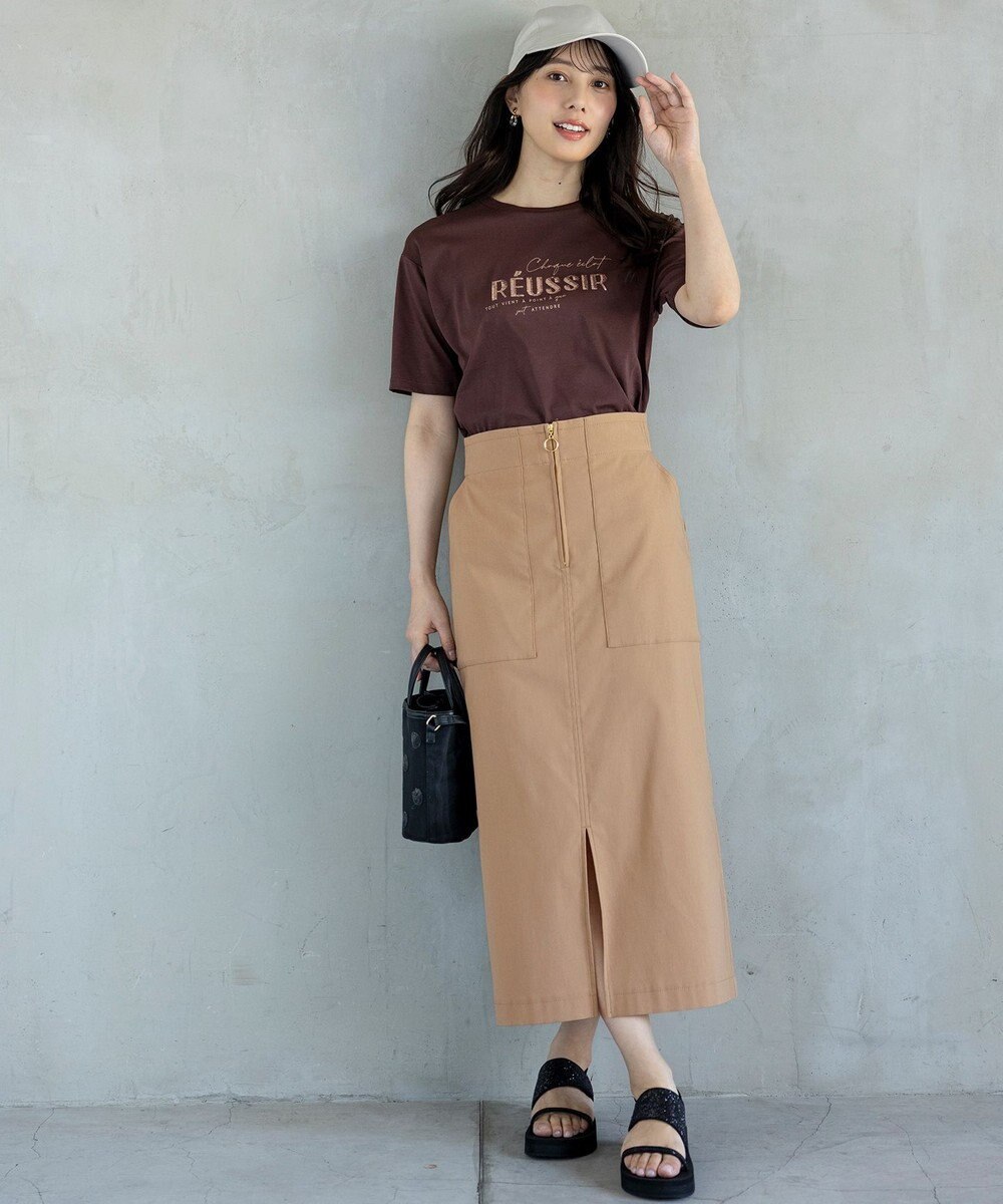 ANY SIS 【2WAY】フロントジップタイト スカート 