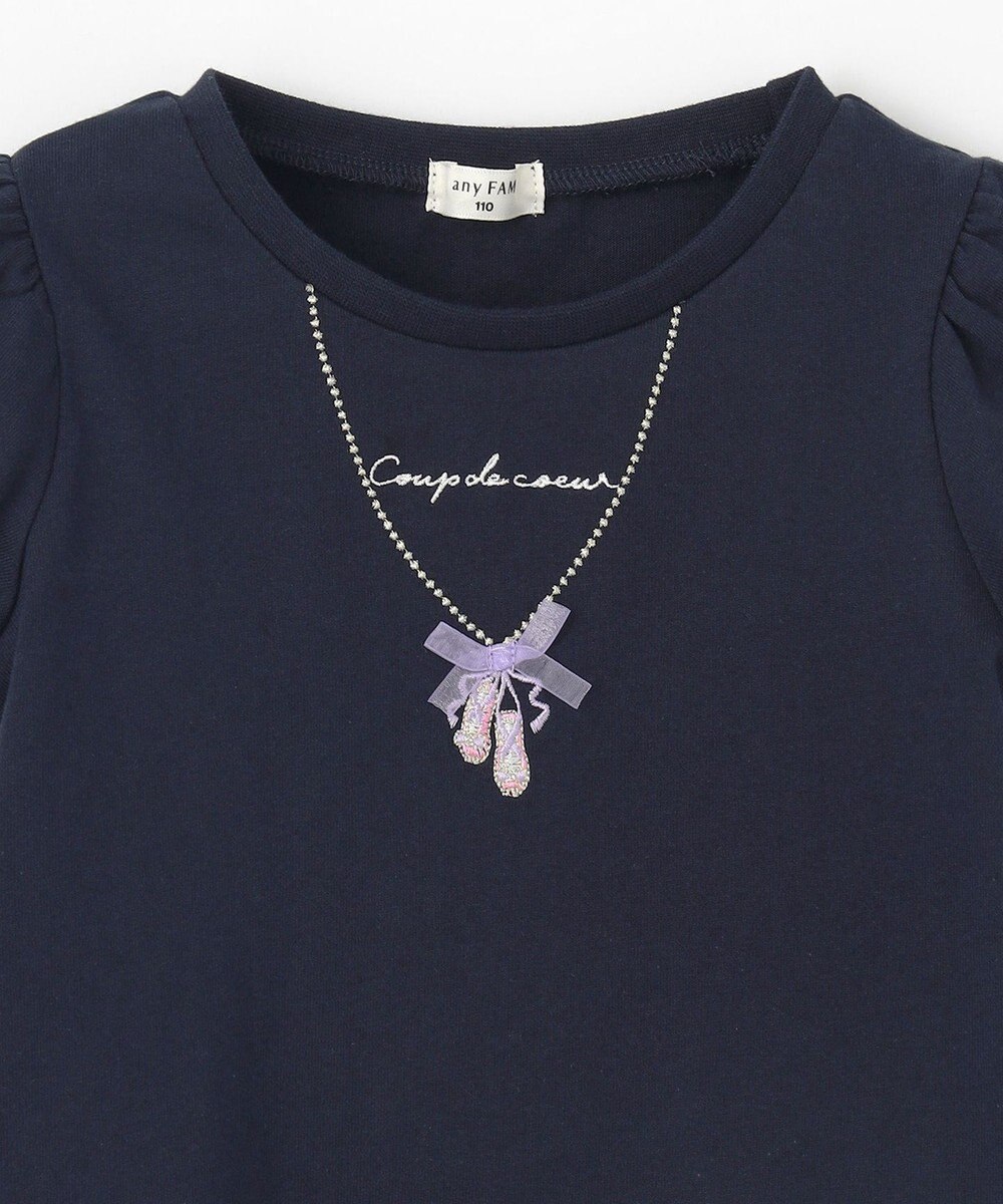 ANY KIDS ネックレス モチーフ Tシャツ 