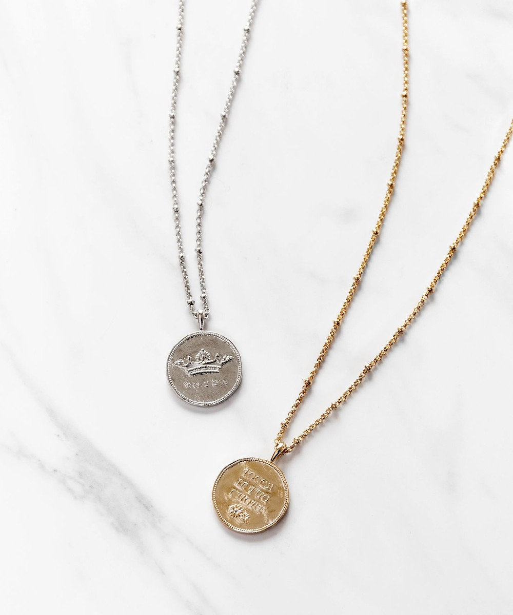 TOCCA FORTUNA COIN NECKLACE ネックレス シルバー系