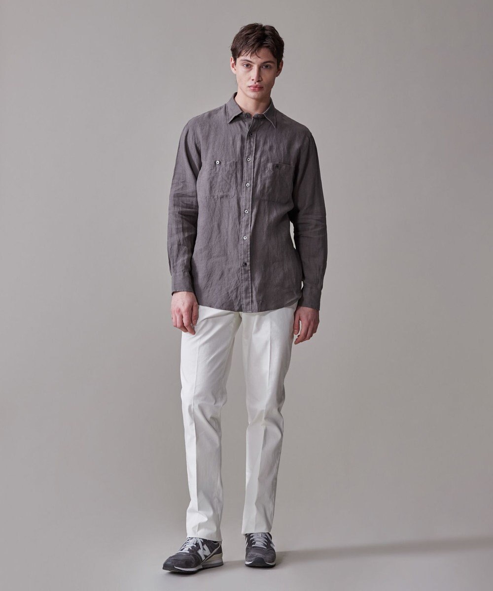 J.PRESS MEN 【洗える】リネントロピカル シャツ / レギュラー 