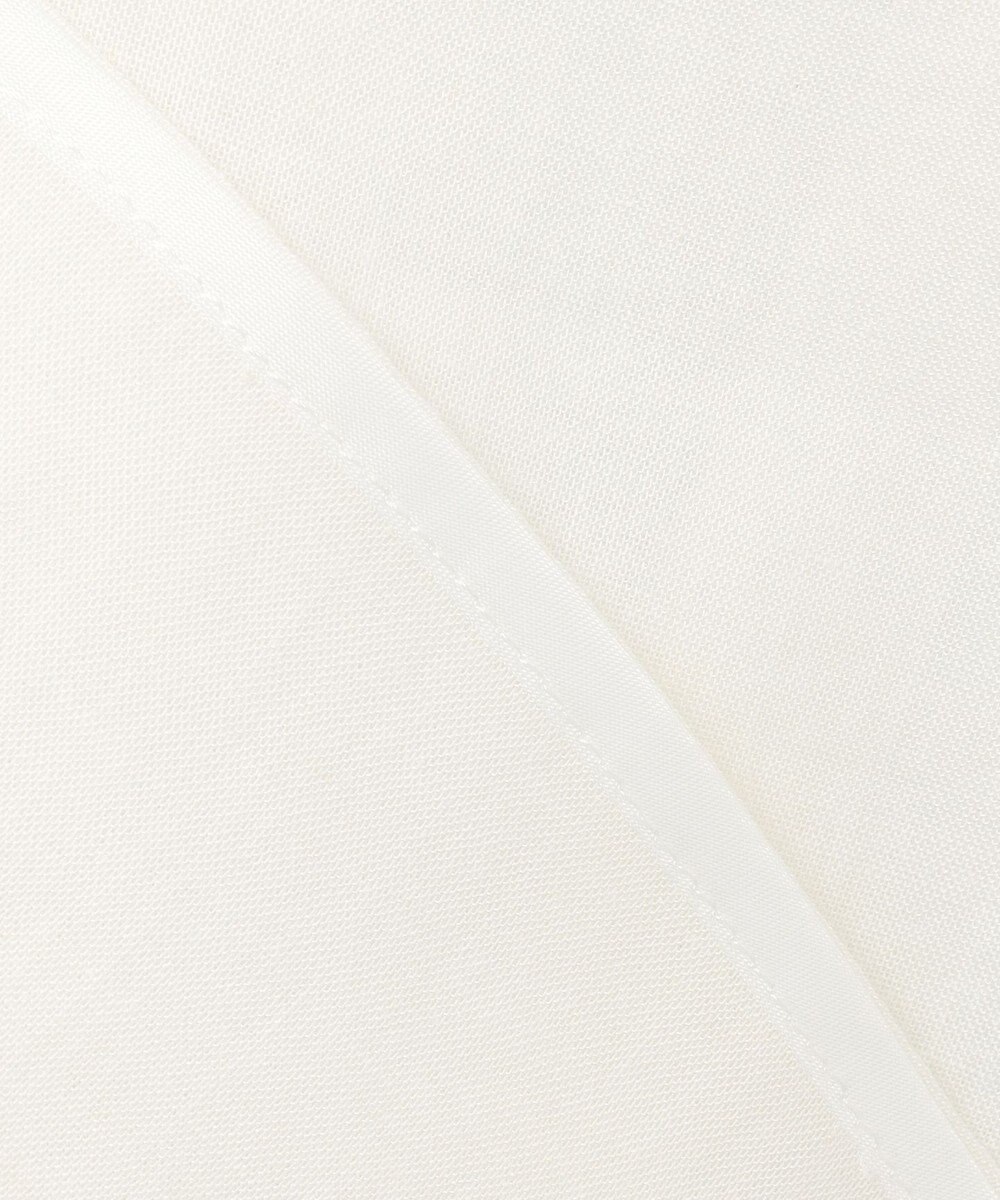 自由区 【カタログ掲載・接触冷感・洗える】シアーラミーローンクロップド丈 ブラウス 