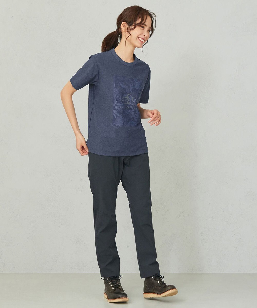 JOSEPH ABBOUD MOUNTAIN 【UNISEX】スラブリーフプリント Tシャツ 