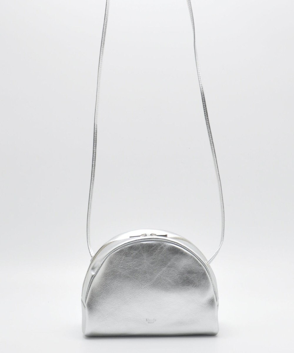 blancle メタリックレザー ハーフサークルショルダー 