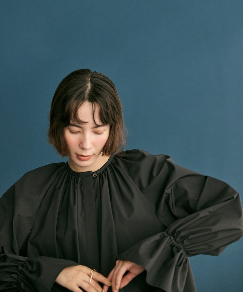 #Newans 【洗濯機可】フルギャザーブラウス 