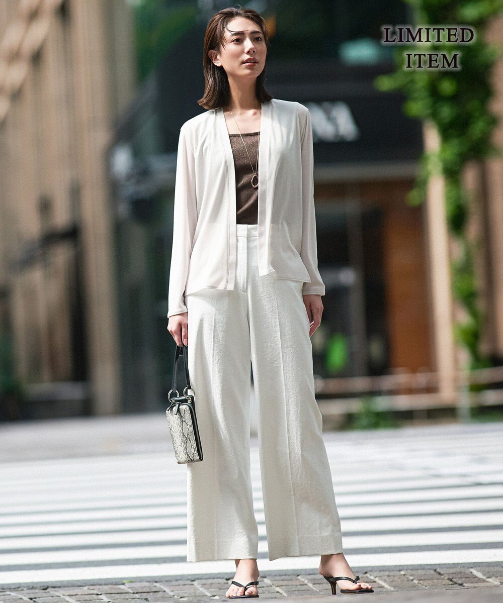 ICB 【WEB限定・接触冷感・洗える】PINION ショートカーディガン 