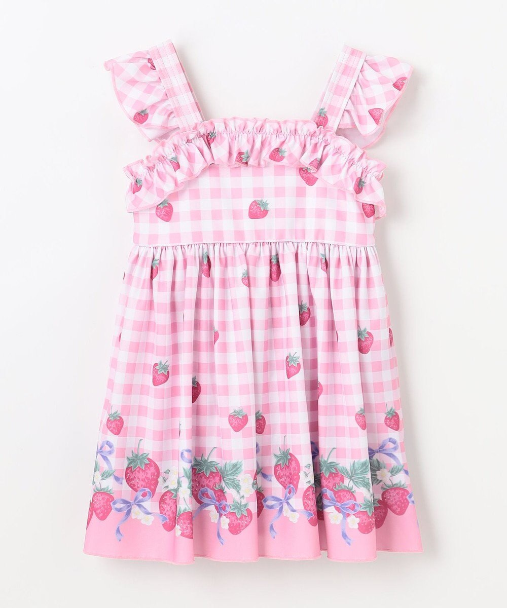 ANY KIDS ギンガム×フルーツ ワンピース水着 