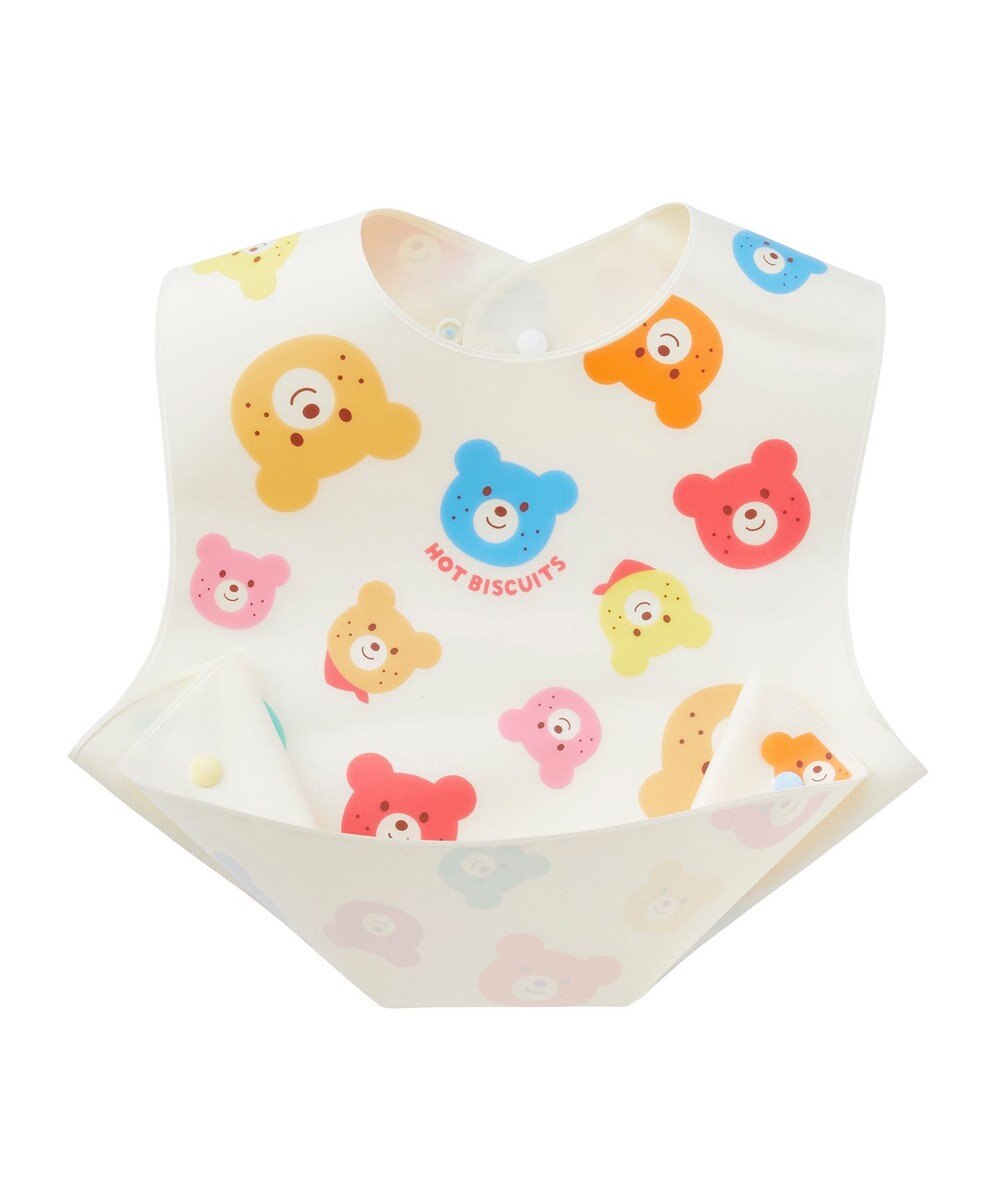 MIKI HOUSE HOT BISCUITS 総柄 お食事スタイ 