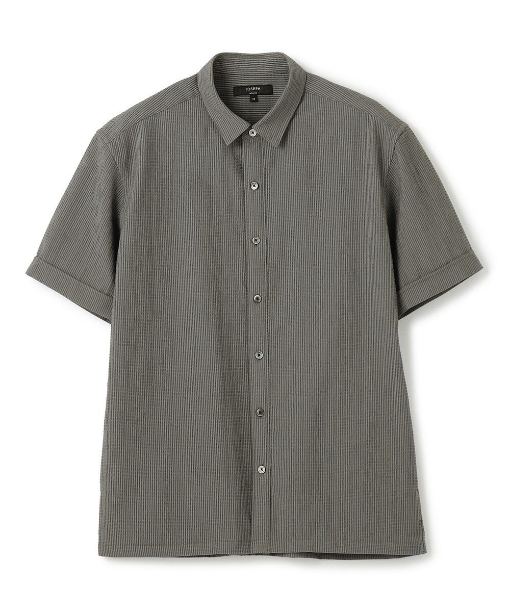 JOSEPH HOMME 新素材【通気性/ストレッチ】トリコサッカーストレッチ 　レギュラーカラー半袖シャツ 