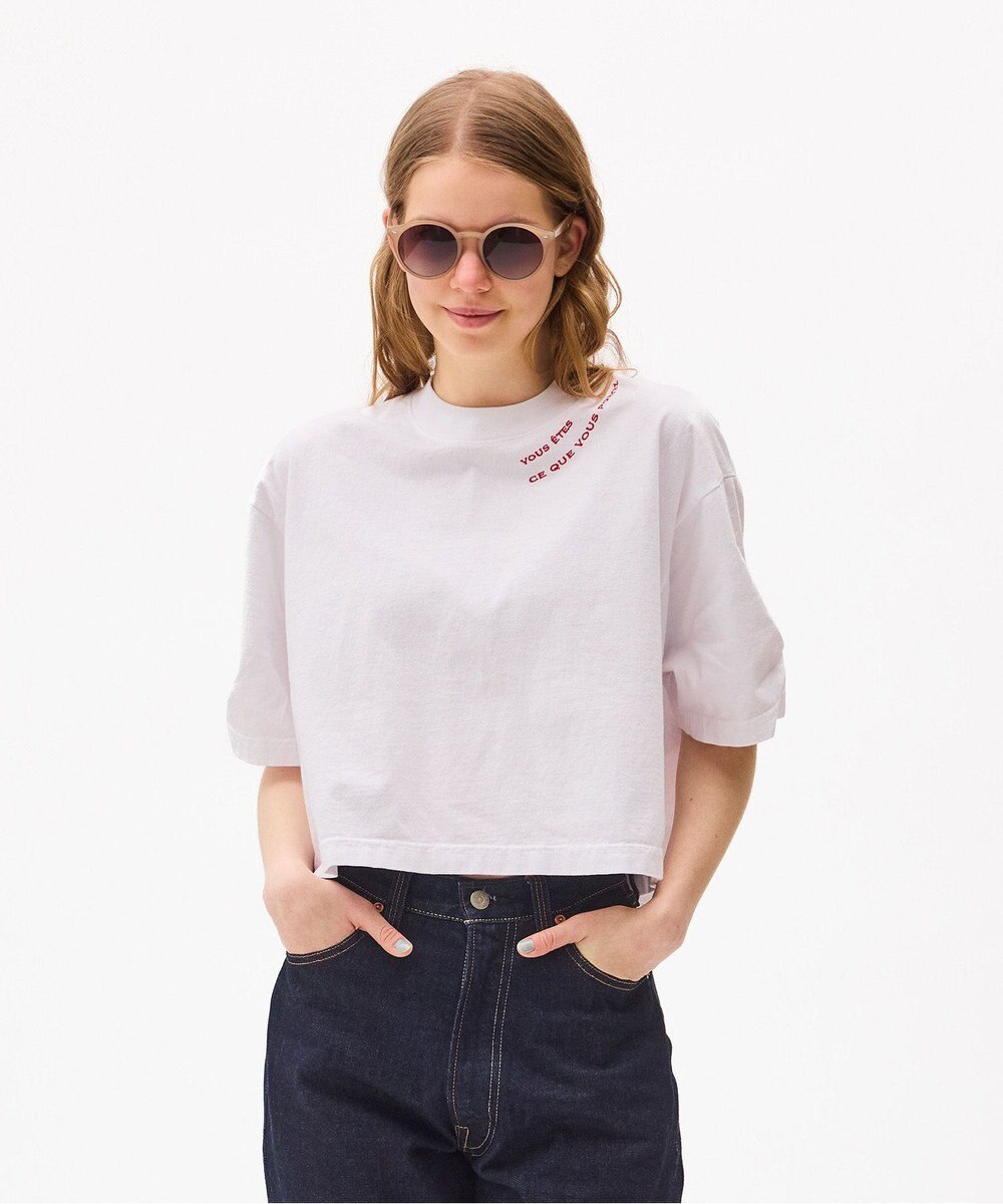 LENO EMBROIDERY  T-SHIRT / 刺繍Tシャツ 