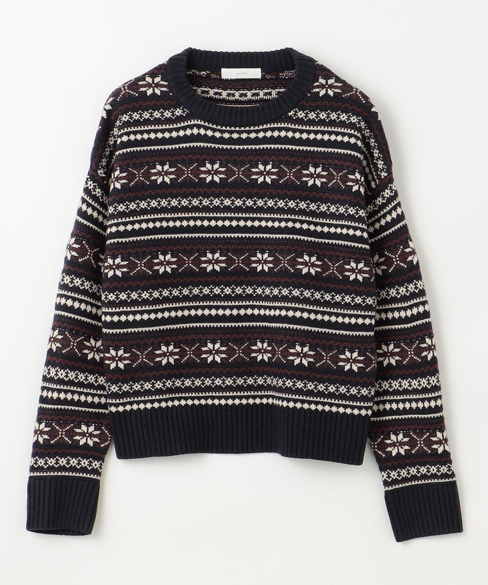 ANY 【洗濯機可能】ソフトアクリルスノージャガードニット 