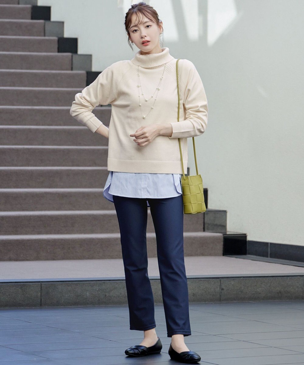 Tiaclasse 【安田美沙子さん着用・選べる裾】 レイヤードヘムカットソーTシャツ 