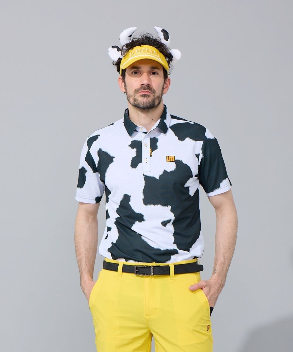 FILA GOLF／marie claire 【Loudmouth】総柄ポロシャツ 