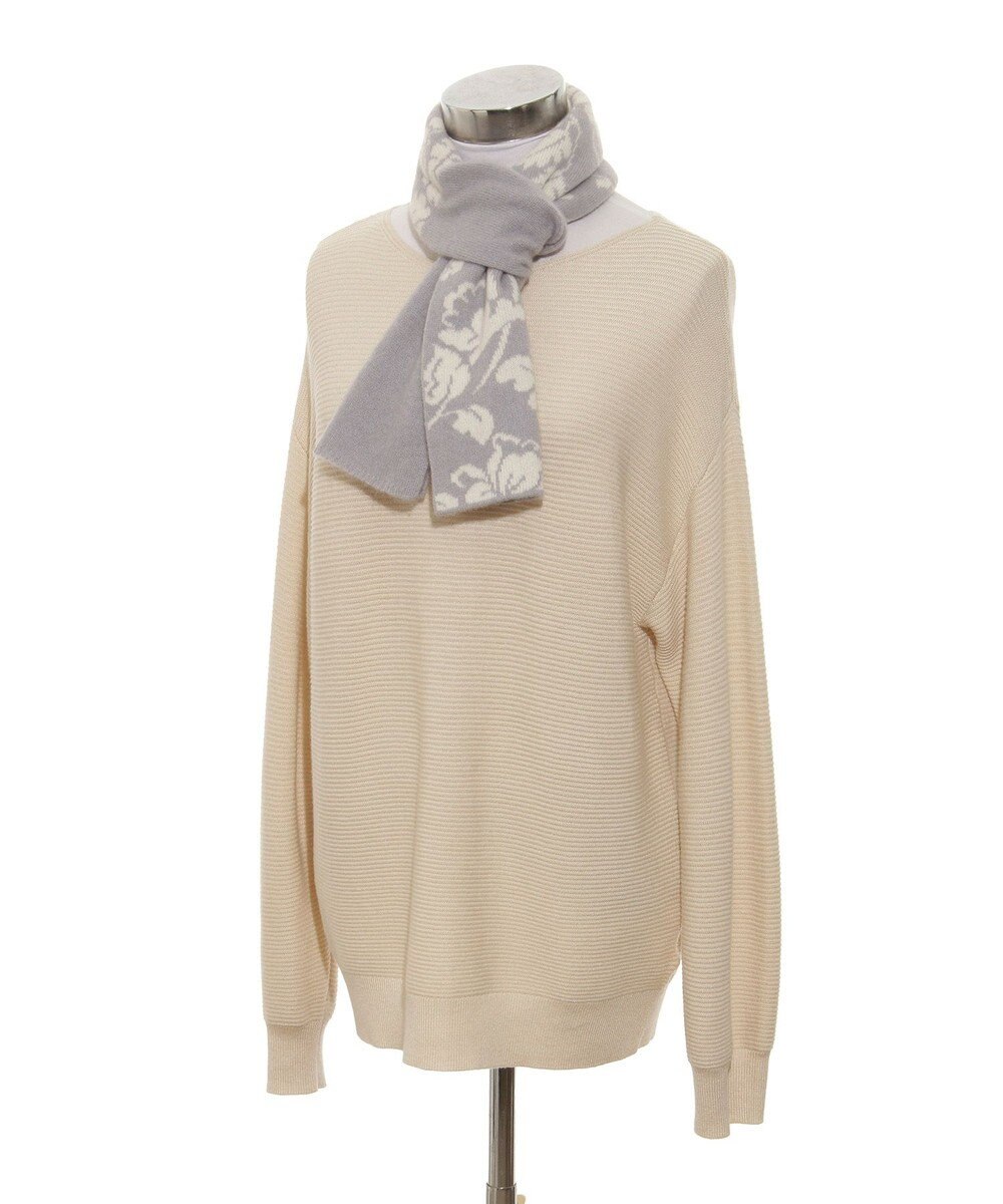 MOONBAT mila schon カシミヤ100%ジャカードプチマフラー 