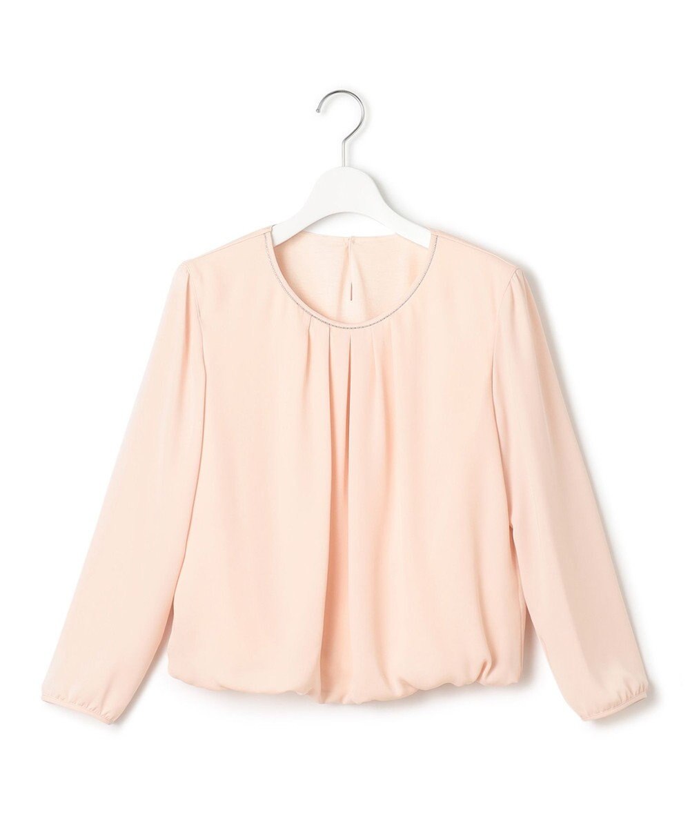 23区 L 【洗える】シルキーデシン ボールチェーン カットソー 