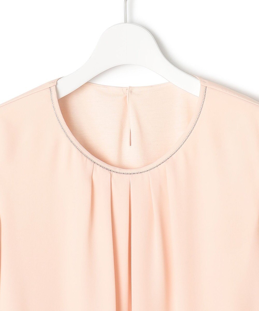 23区 L 【洗える】シルキーデシン ボールチェーン カットソー 