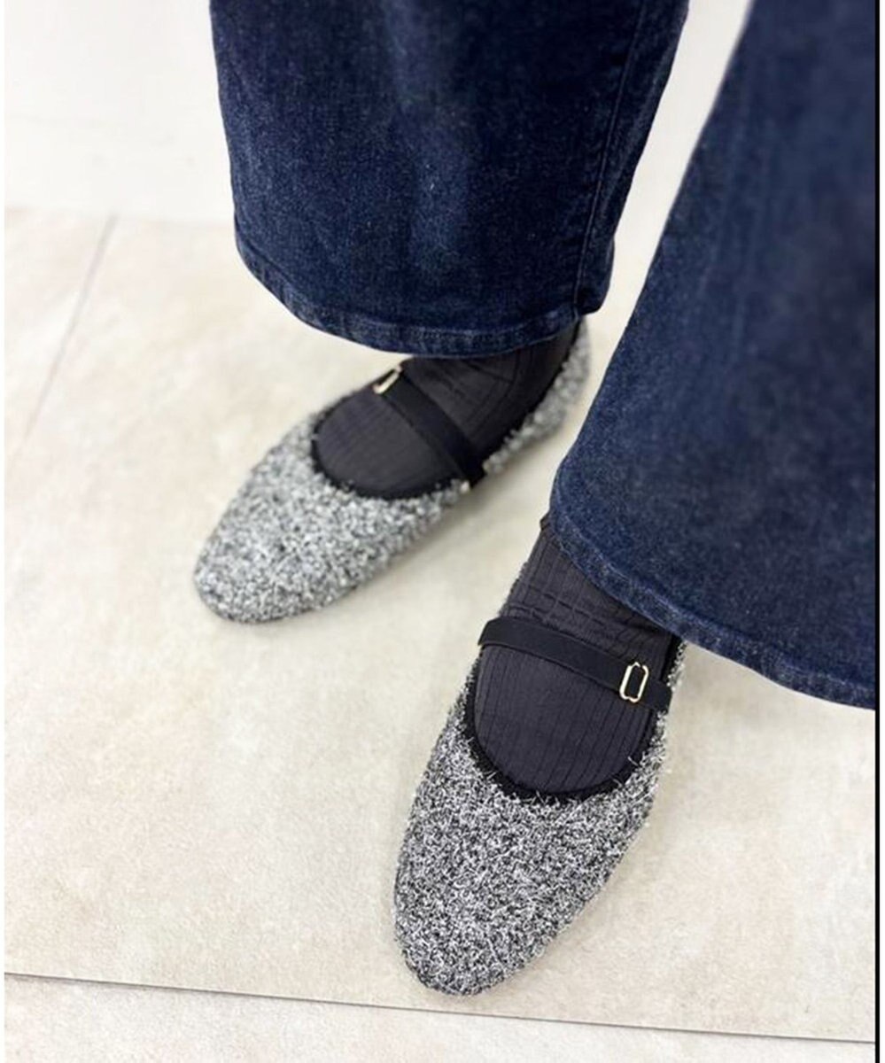 steppi 【VERY掲載 / 洗える / 撥水】ラウンドファー パンプス 