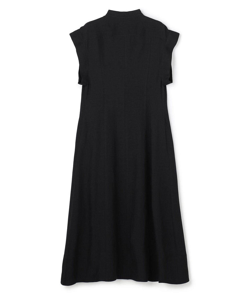 BEIGE， BERNARD / リネン混 フロントジップ スタンドカラードレス 