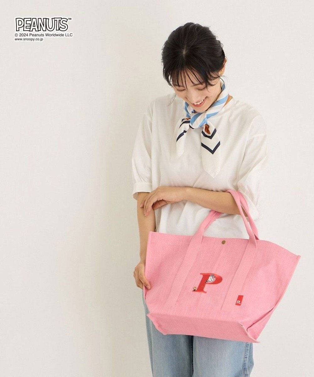 ROOTOTE 8598【スヌーピー】IP.ミディアム.ジュート.ピーナッツ-9D 